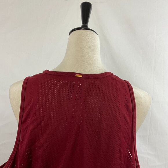 Pink Victoria's Secret Athletic Seamless Tank Top XL Maroon Perforated Details - Picture 9 of 13
